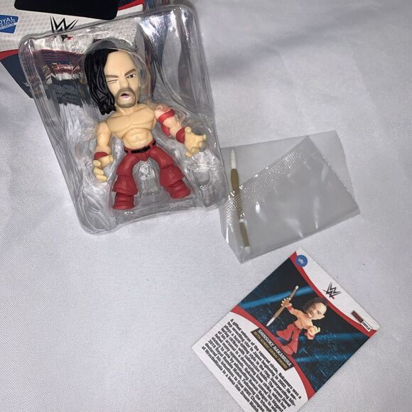 SHINSUKE NAKAMURA - WWE Action Vinyls Figure 2018 w/ Kendo Shinai Sword Red - Picture 3 of 4